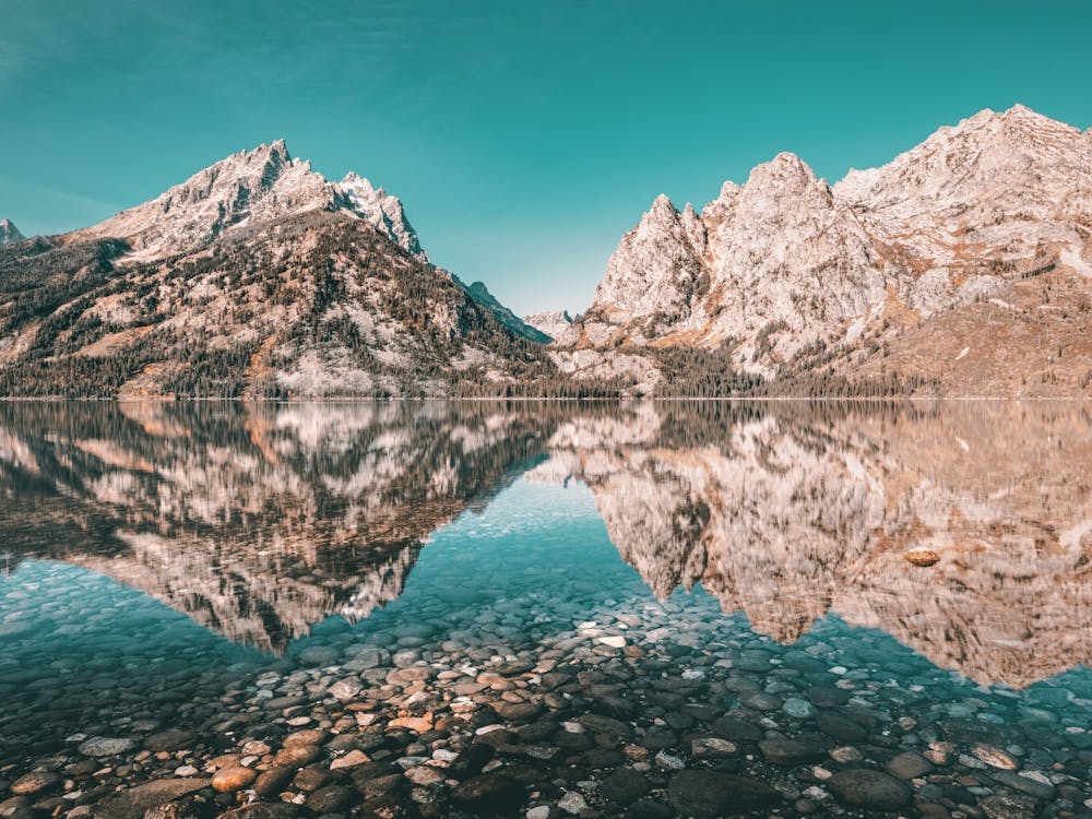Dreaming Of The Tetons - Mountain Lake
