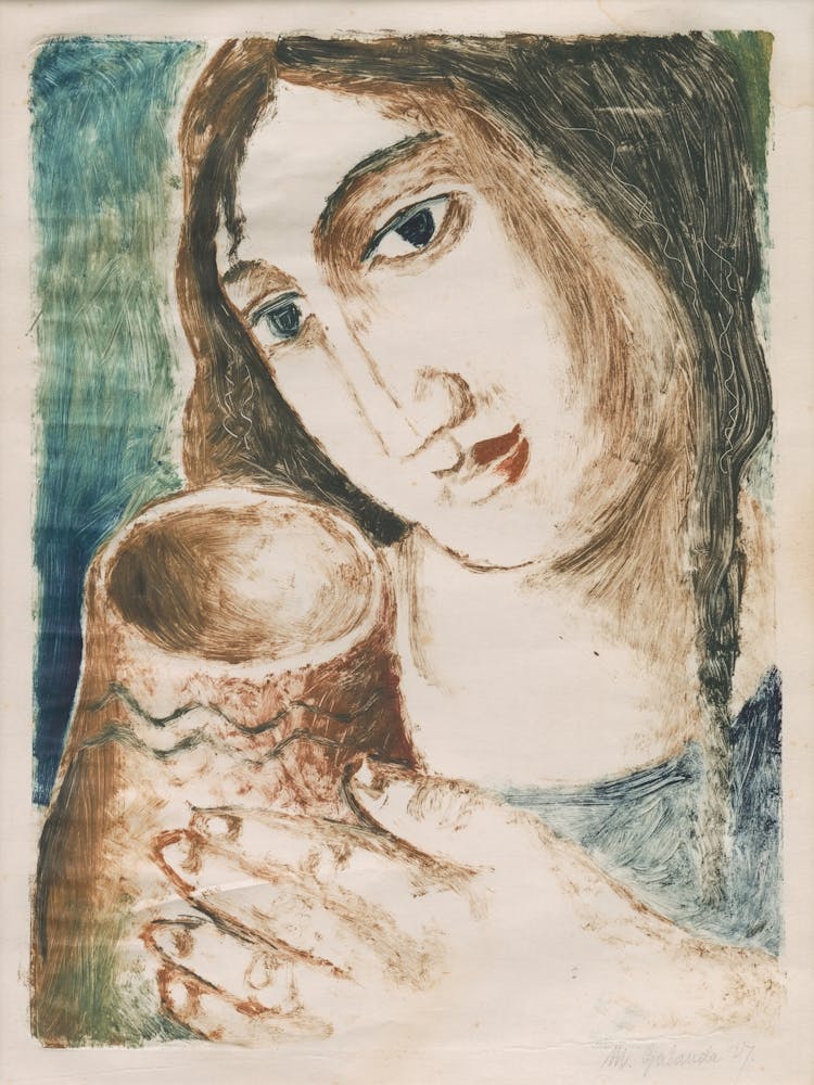 A Woman With A Jug, Mikuláš Galanda