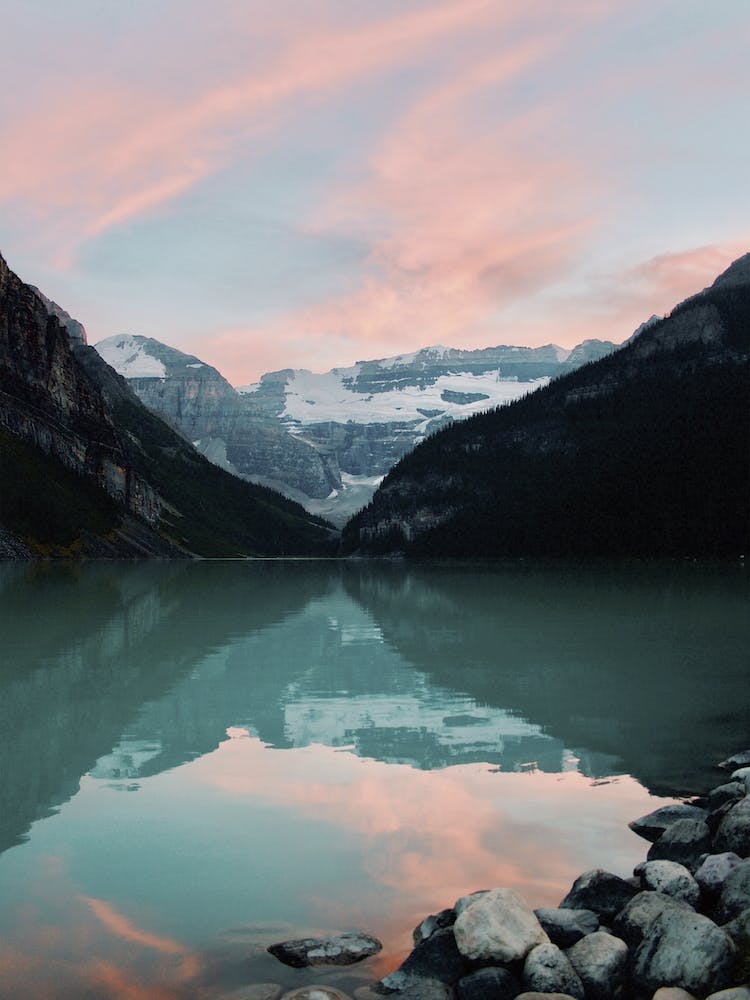 Pink Mountain Sky
