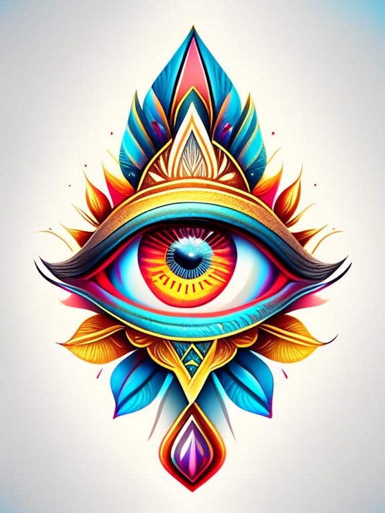 Pineal Gland, Symbol, Third Eye Tattoo 2