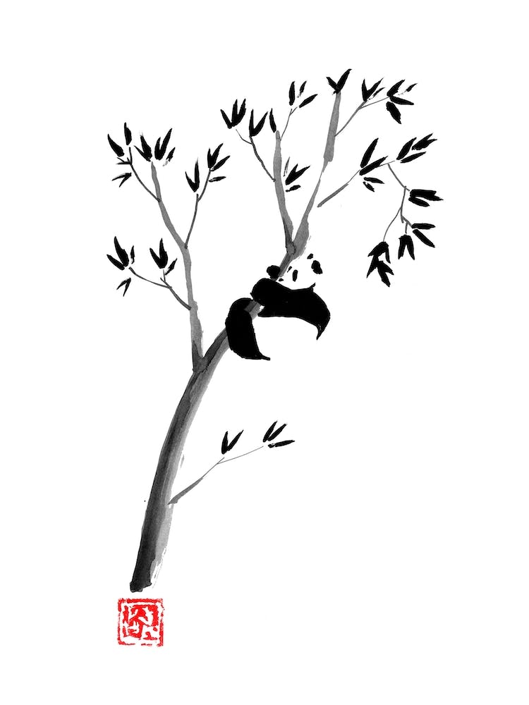 Panda In His Tree