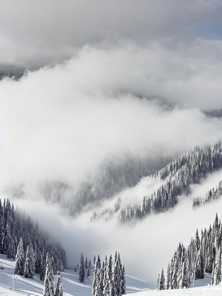 Verbier, Schweiz Schwarz-Weiß Skiposter