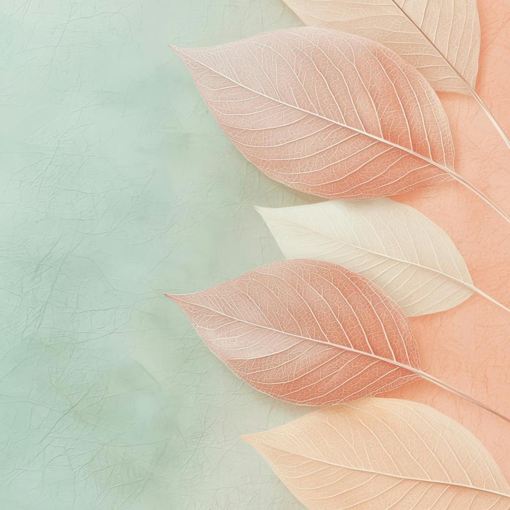 Abstract Background With Leaves