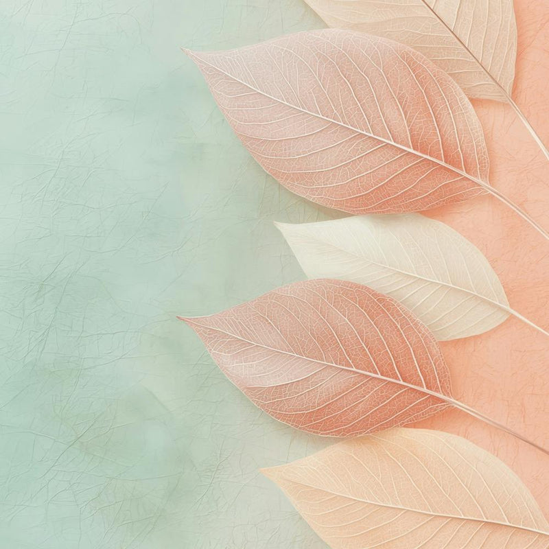 Fond Abstrait Avec des Feuilles