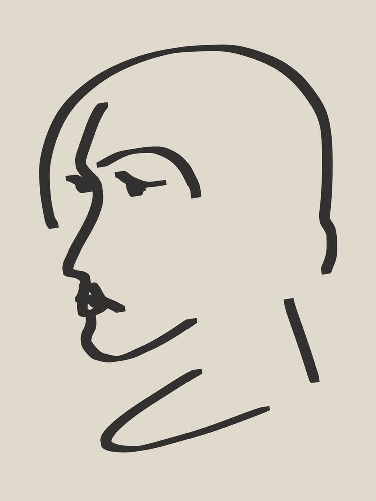 Line Art Candid Portrait 3