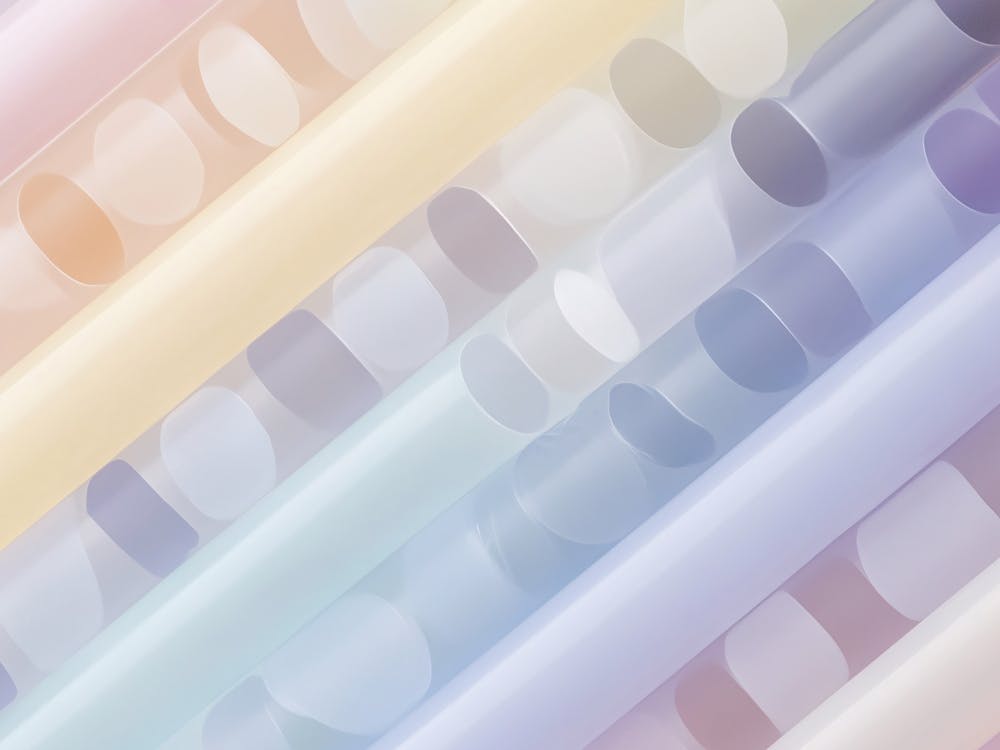 Pastel Colored Straws