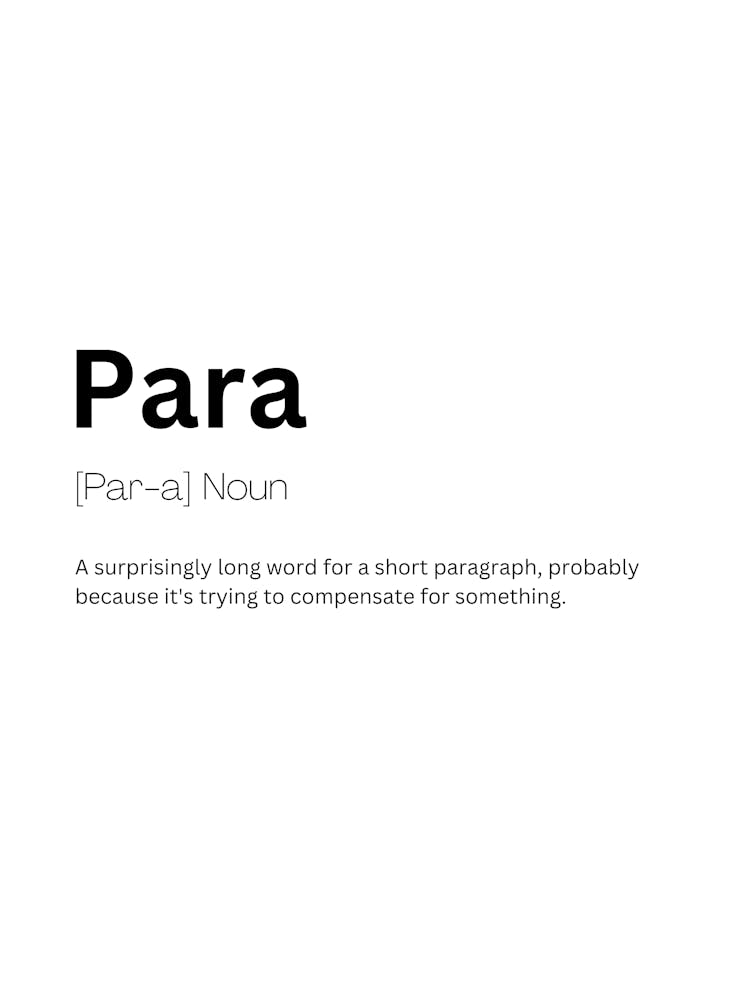 Para Definition Meaning