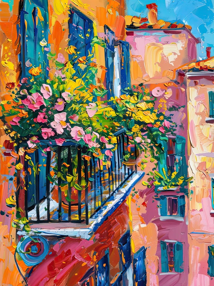 Balcony Painting In Sibenik 1