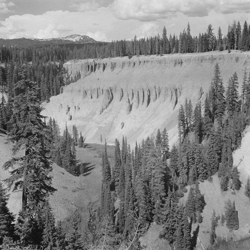 Untitled Photo, Possibly Related To Crater Lake National Park, Klamath County, Oregon, Annie Creek Canyon