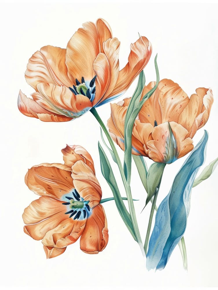 Orange Tulips 3