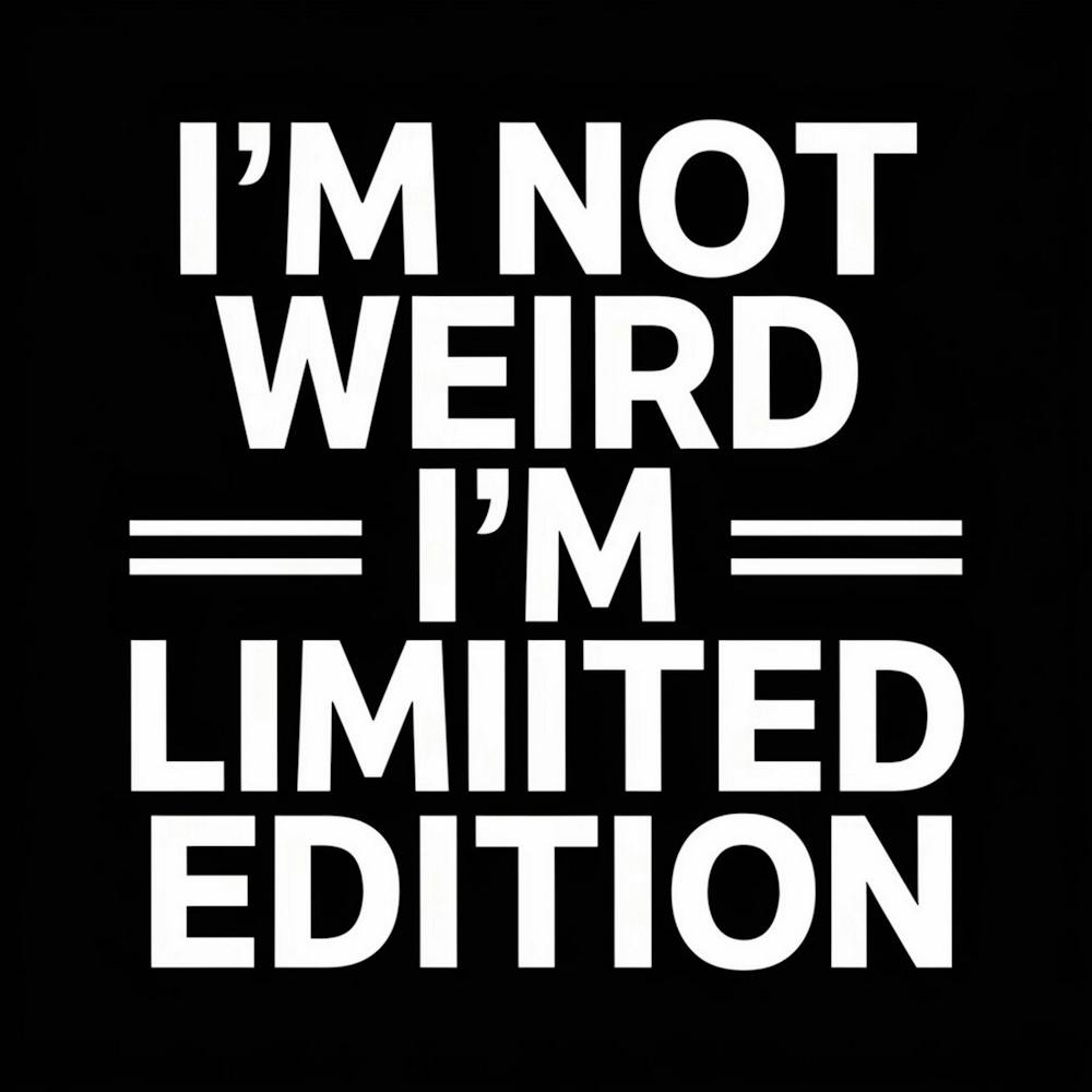 I'M Not Weird I'M Limited Edition