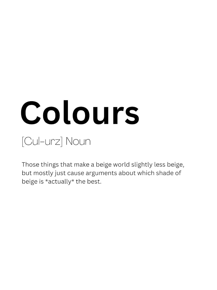Colours Definition Meaning