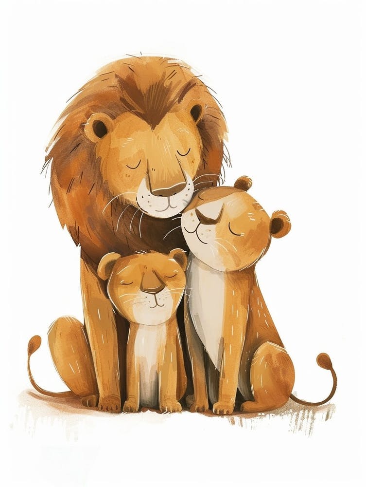 Clipart Lien Familial Lion de Barbarie 3