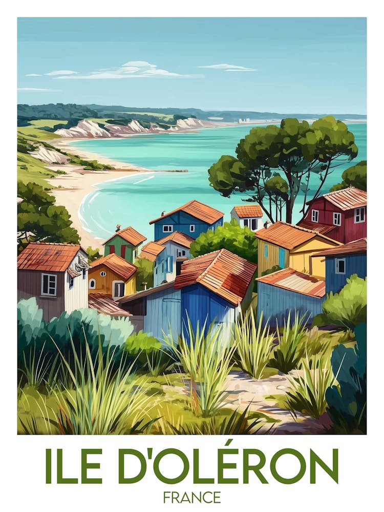Affiche de voyage Ile D Oléron