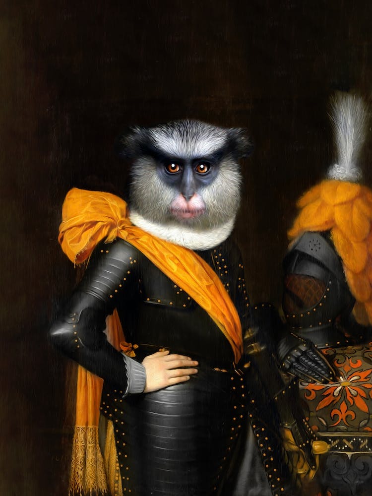 Sir John The Monkey Pet Portraits