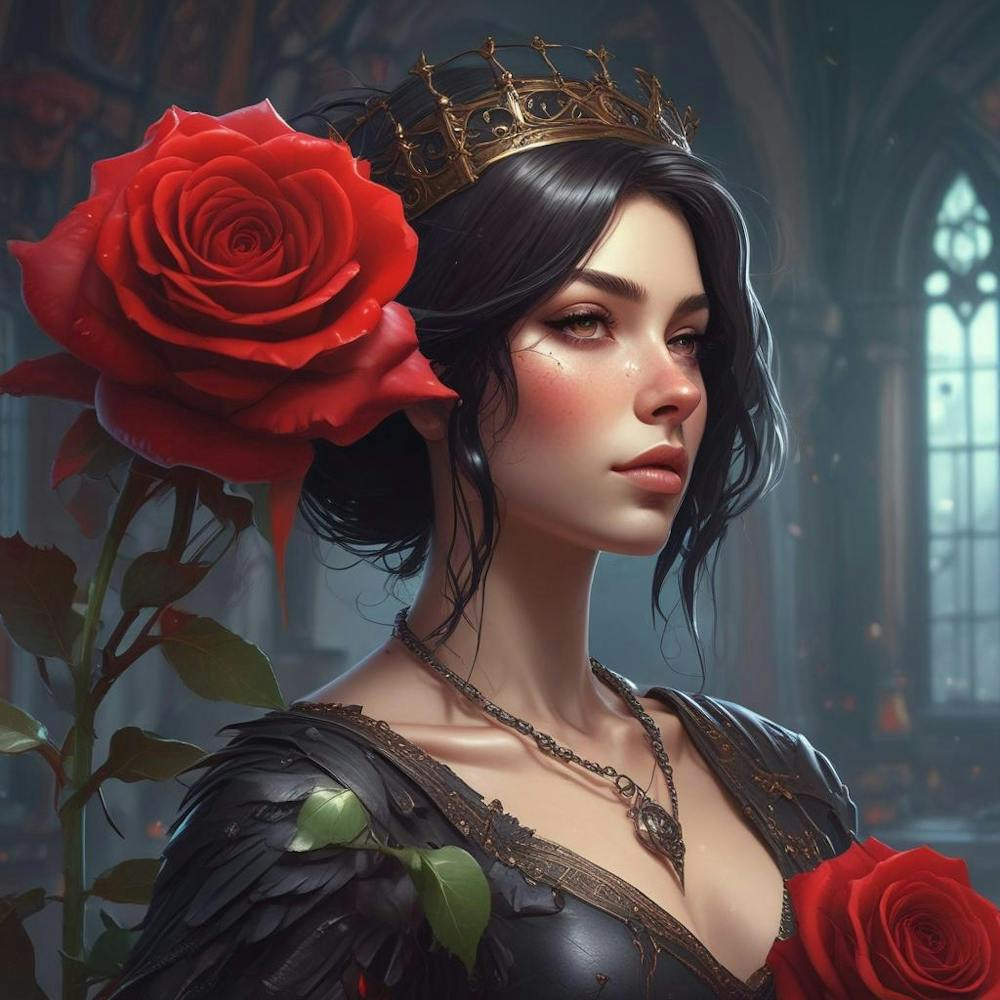 Gothic Rose Woman