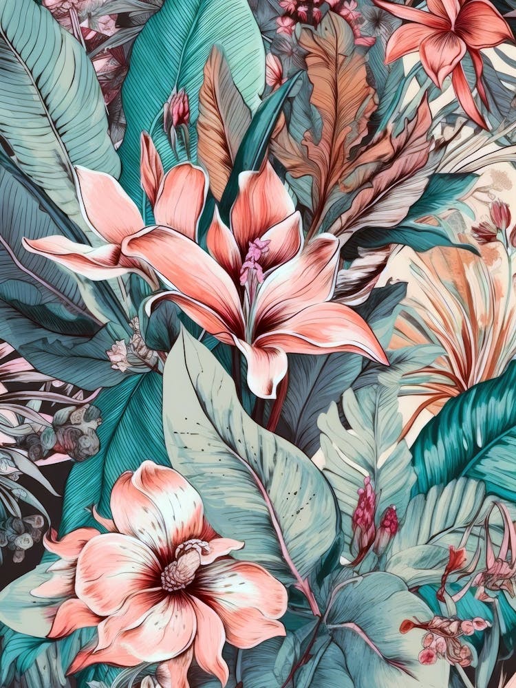 Flowers nature botanical art 4