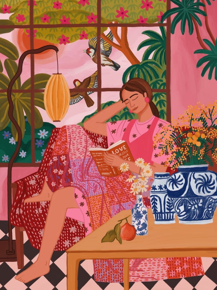 Woman And Her Book