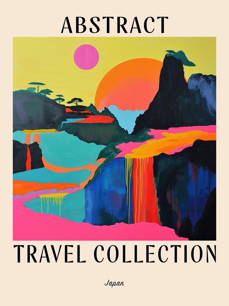 Affiche Collection Voyage Abstraite Japon 7