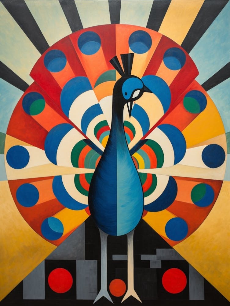 Peacock Abstract Pop Art 6