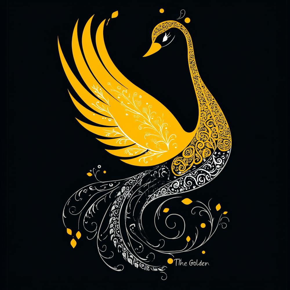 Goldener Schwan