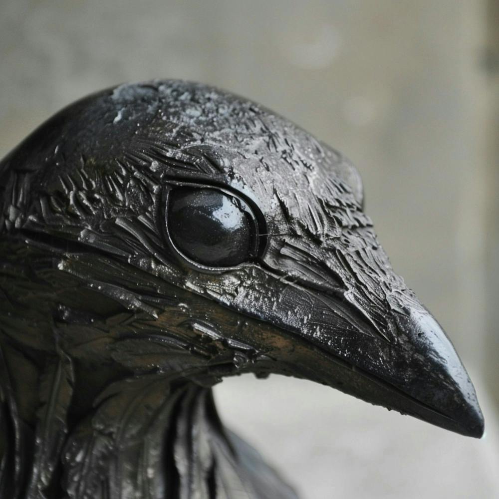 Crow Statue