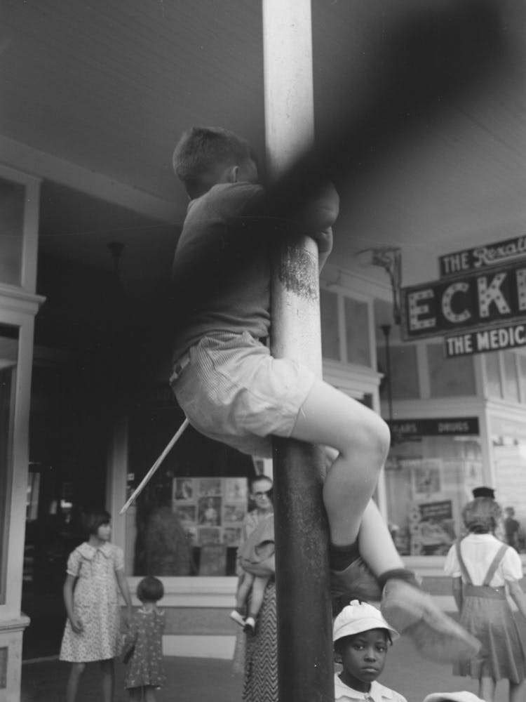 Untitled Photo, Possibly Related To People Standing On Street Corner Waiting For Parade, National Rice Festival,