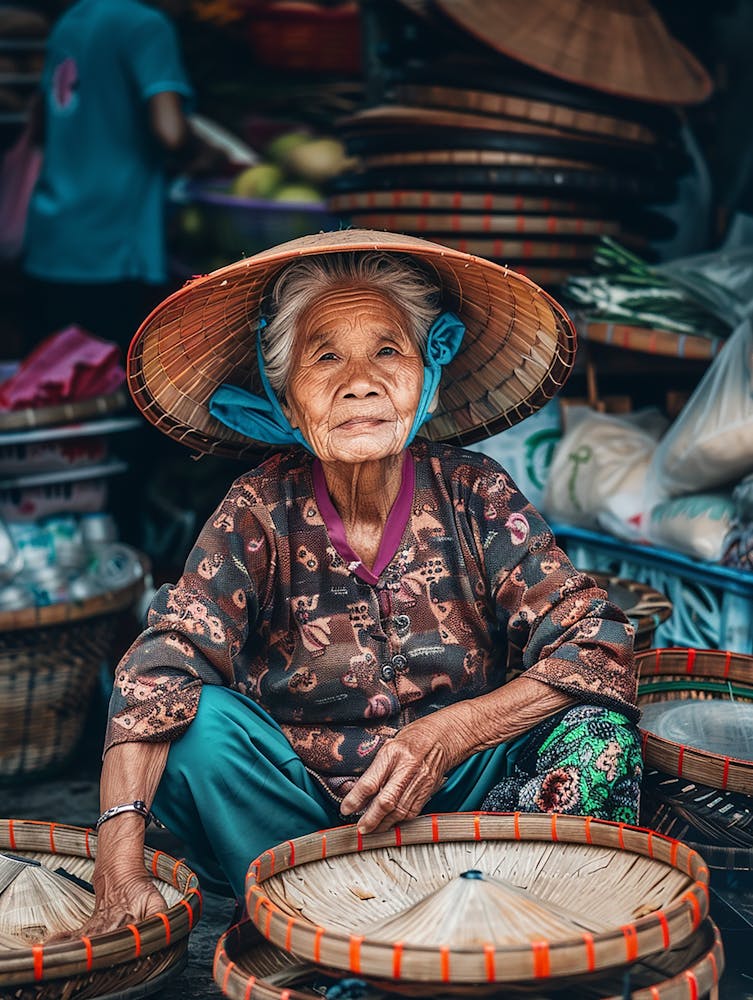 Old Lady At The Market