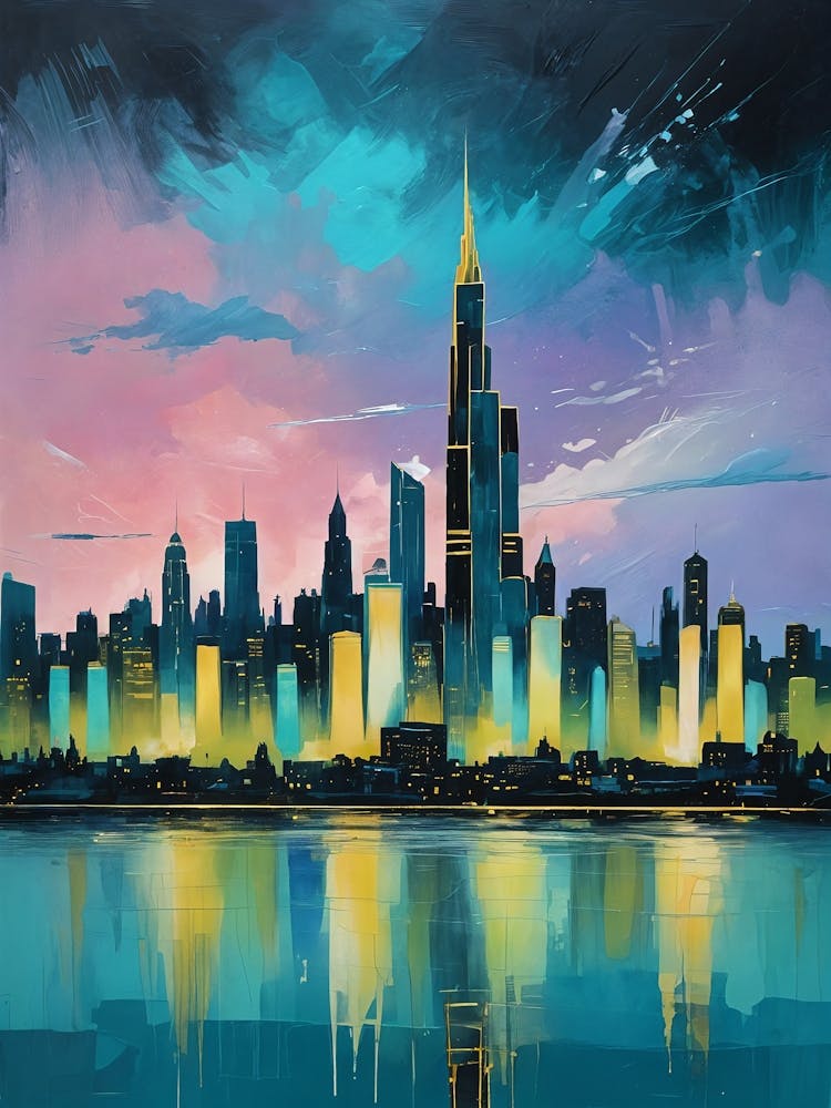 City Skyline At Night no1