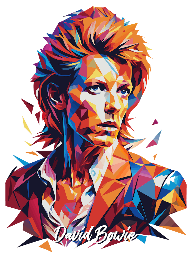 David Bowie 03 Portrait Music WPAP Pop Art
