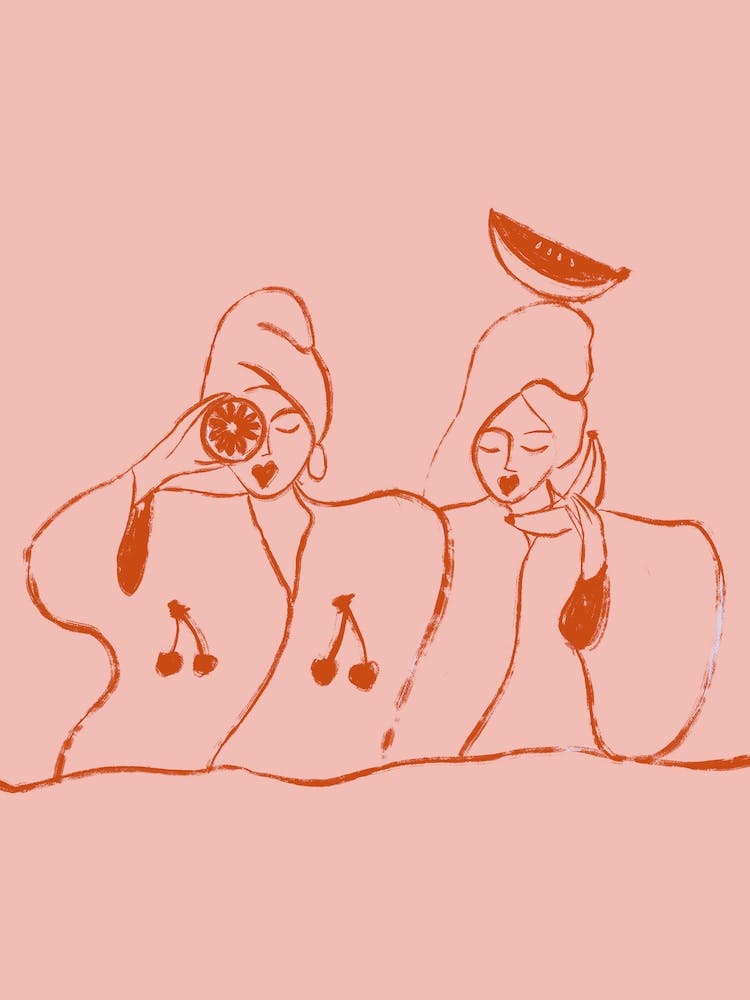 Self Care Pink One Line