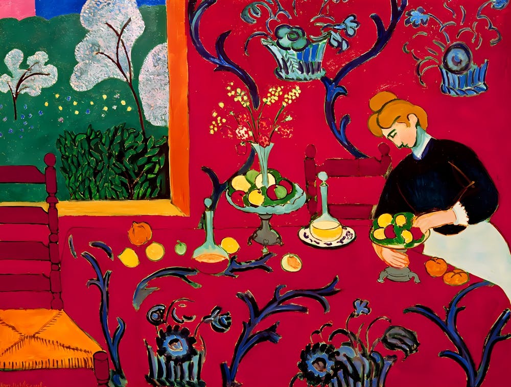 Henri Matisse - Red Room, Harmony In Red, 1909