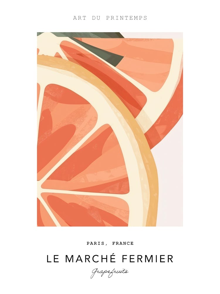 Grapefruits Le Marche Fermier Poster 3
