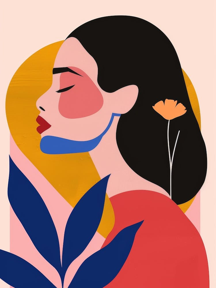 Abstract Portrait Of A Woman 91