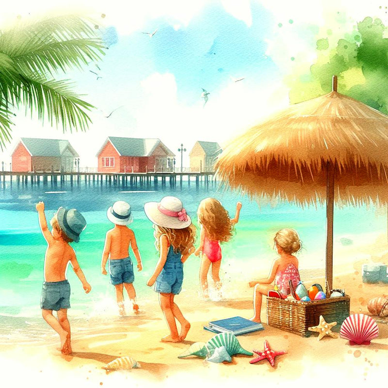 Children On The Beach 1