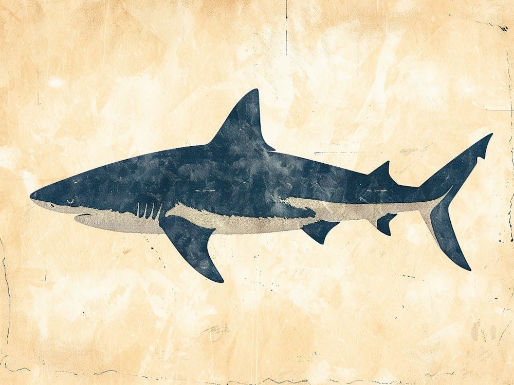 Blue Shark Grey Silhouette 7