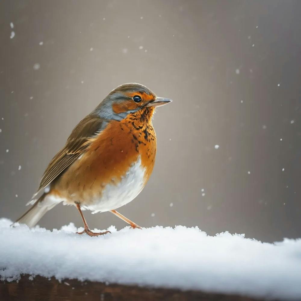 Robin In The Snow