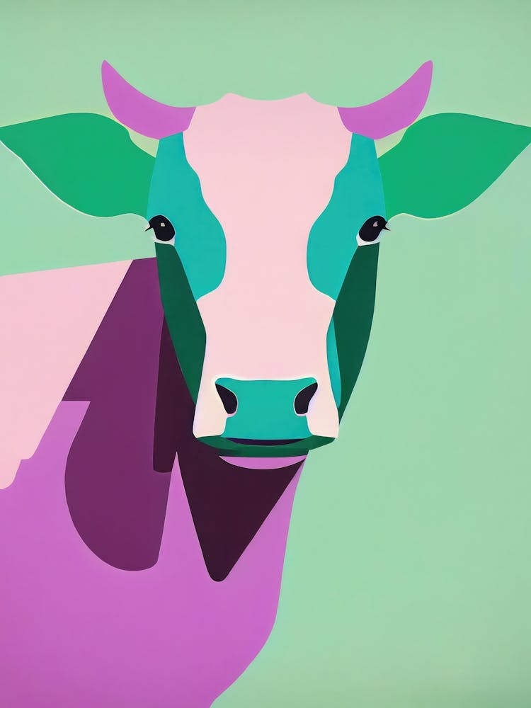 Cow Profile Retro