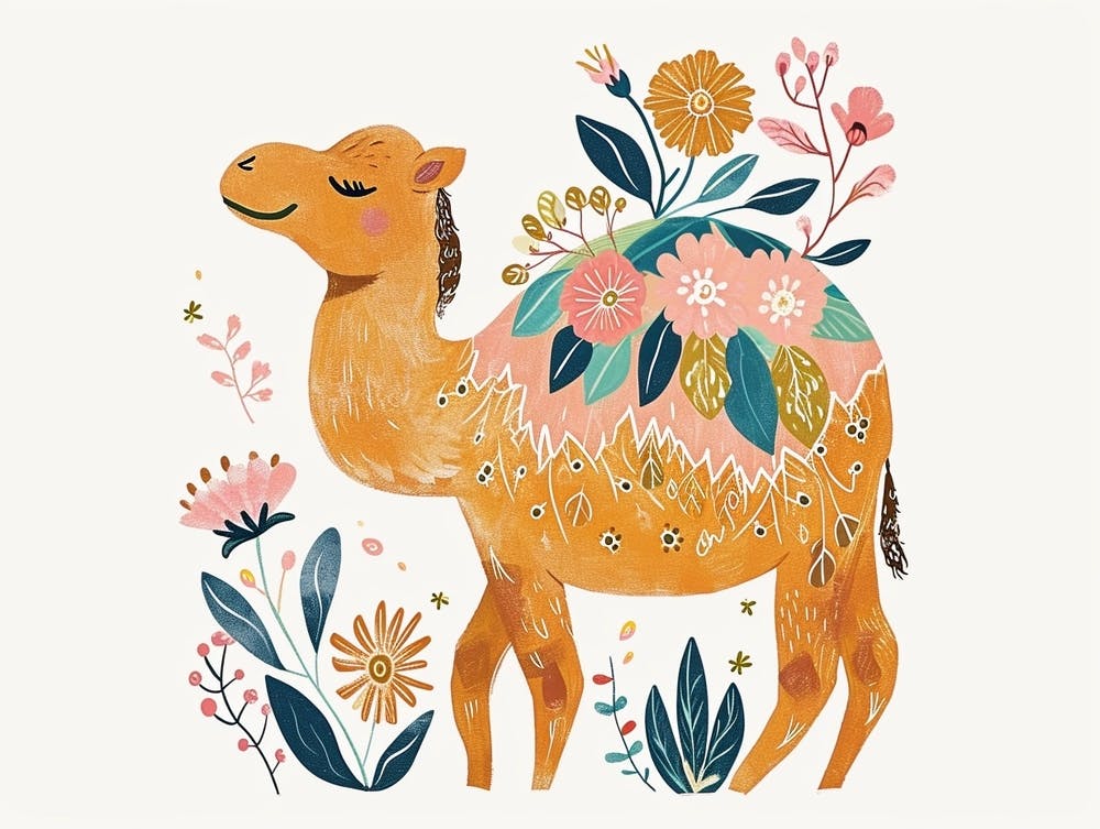 Little Floral Camel 4