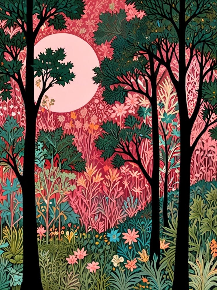 William Morris Forest At Night 15