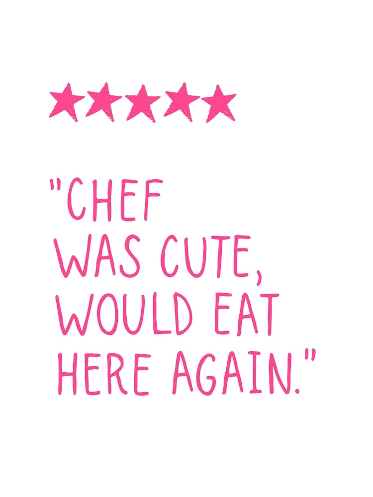 Funny Food Review Pink