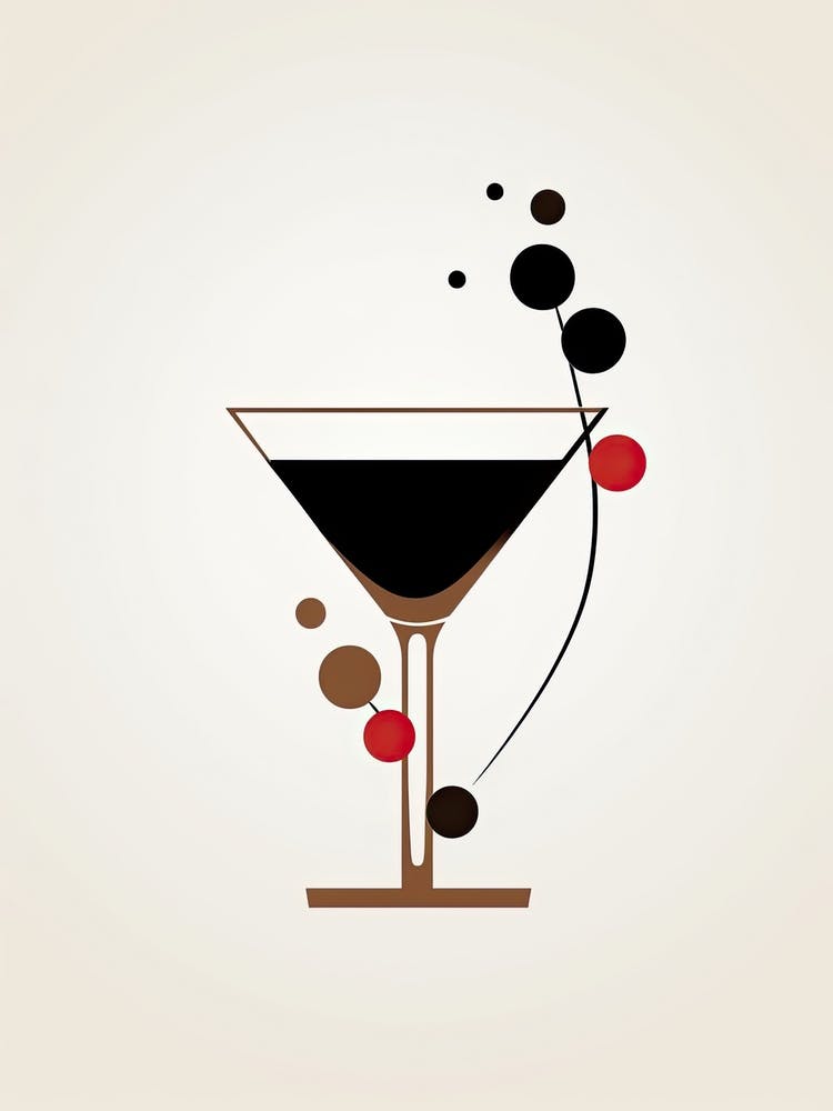 Mid Century Modern Espresso Martini Floral Infusion Cocktail 5