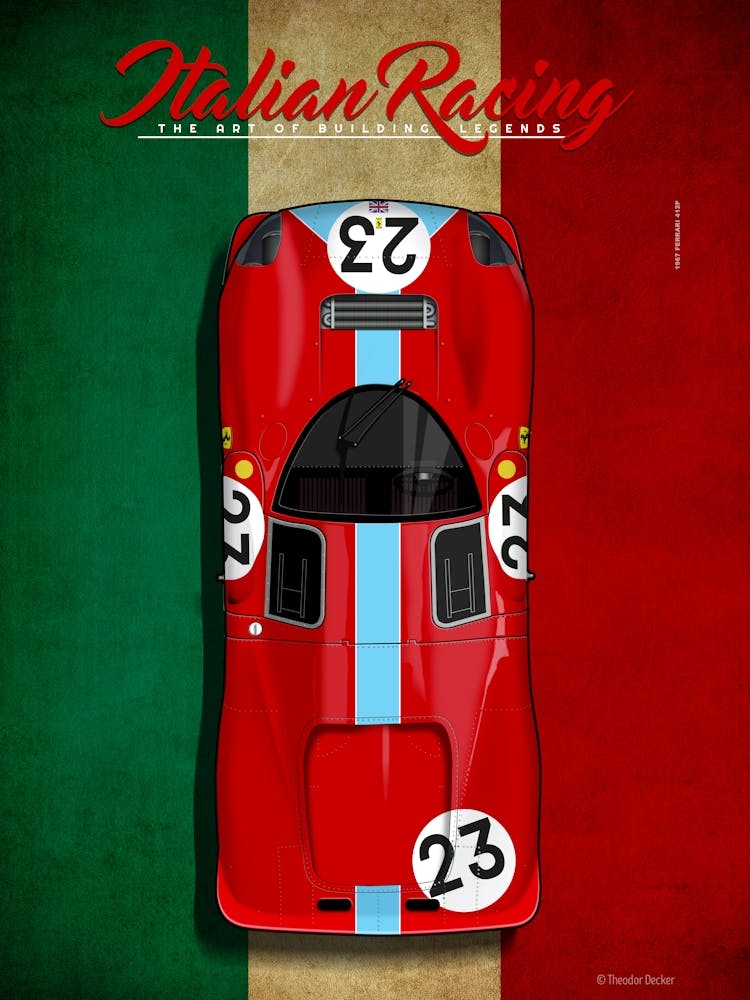Italian Racing Ferrari 412P No.23