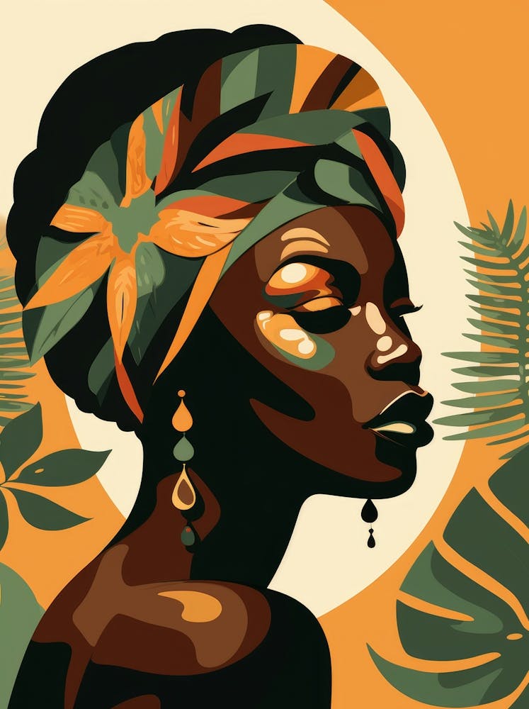 Porträt einer afrikanischen Frau 2