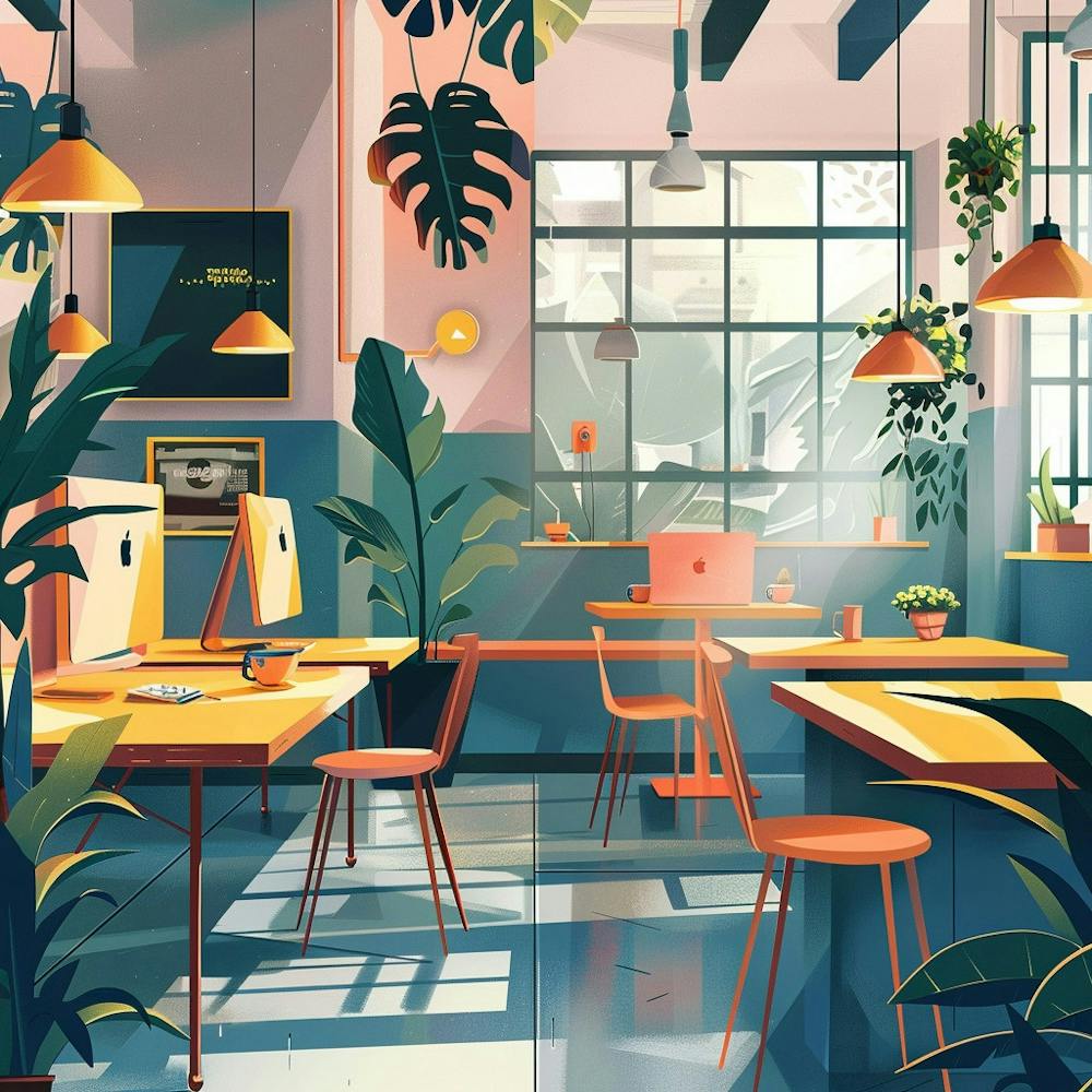 Office Interior Illustration