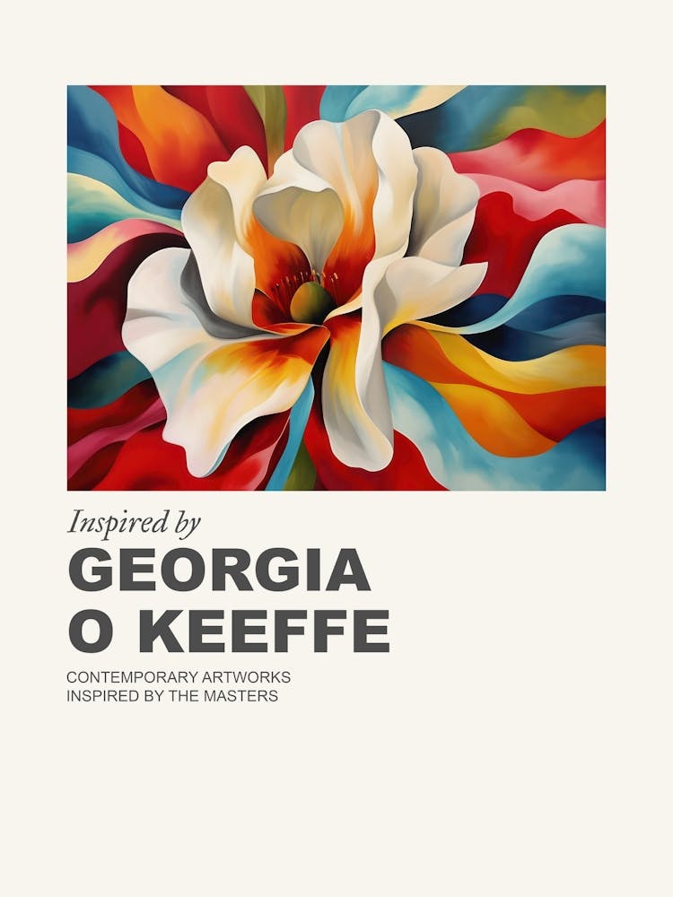 Museum Poster Inspired By Georgia O Keeffe 1