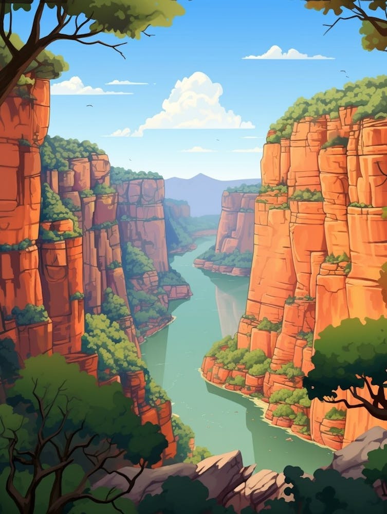 Blyde River Canyon Cartoon 2