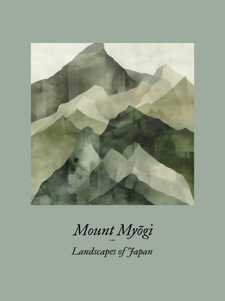 Landscapes Of Japan Mount Myogi