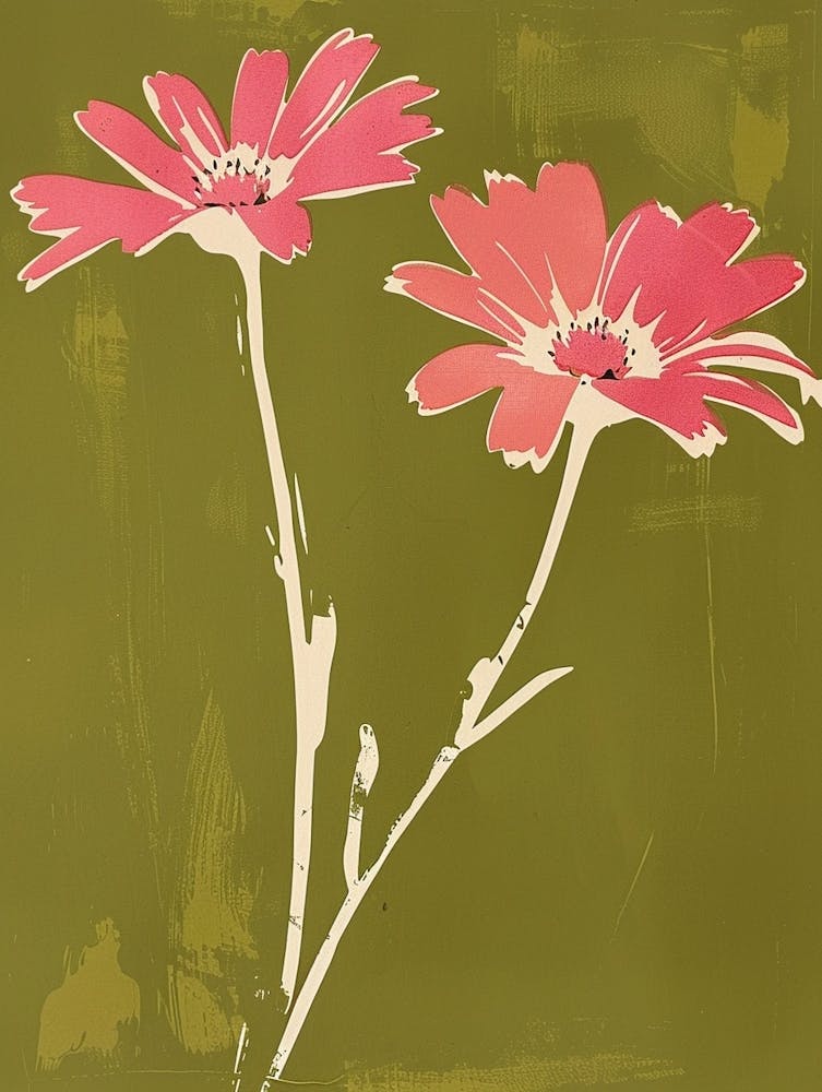 Pink & Green Cineraria 1