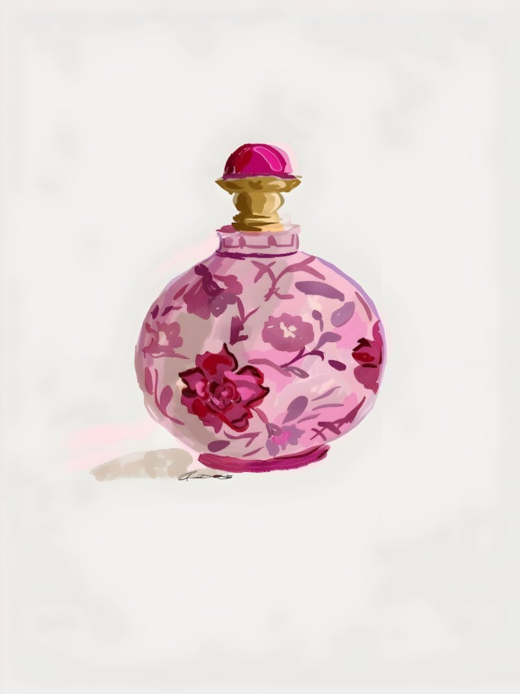 Pink Perfume Bottle